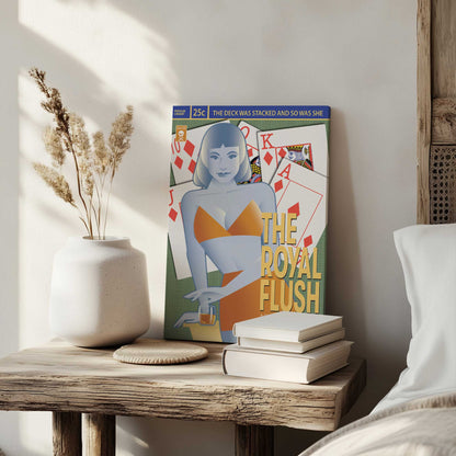 [Color:Stretched Canvas], Picture of art at an angle