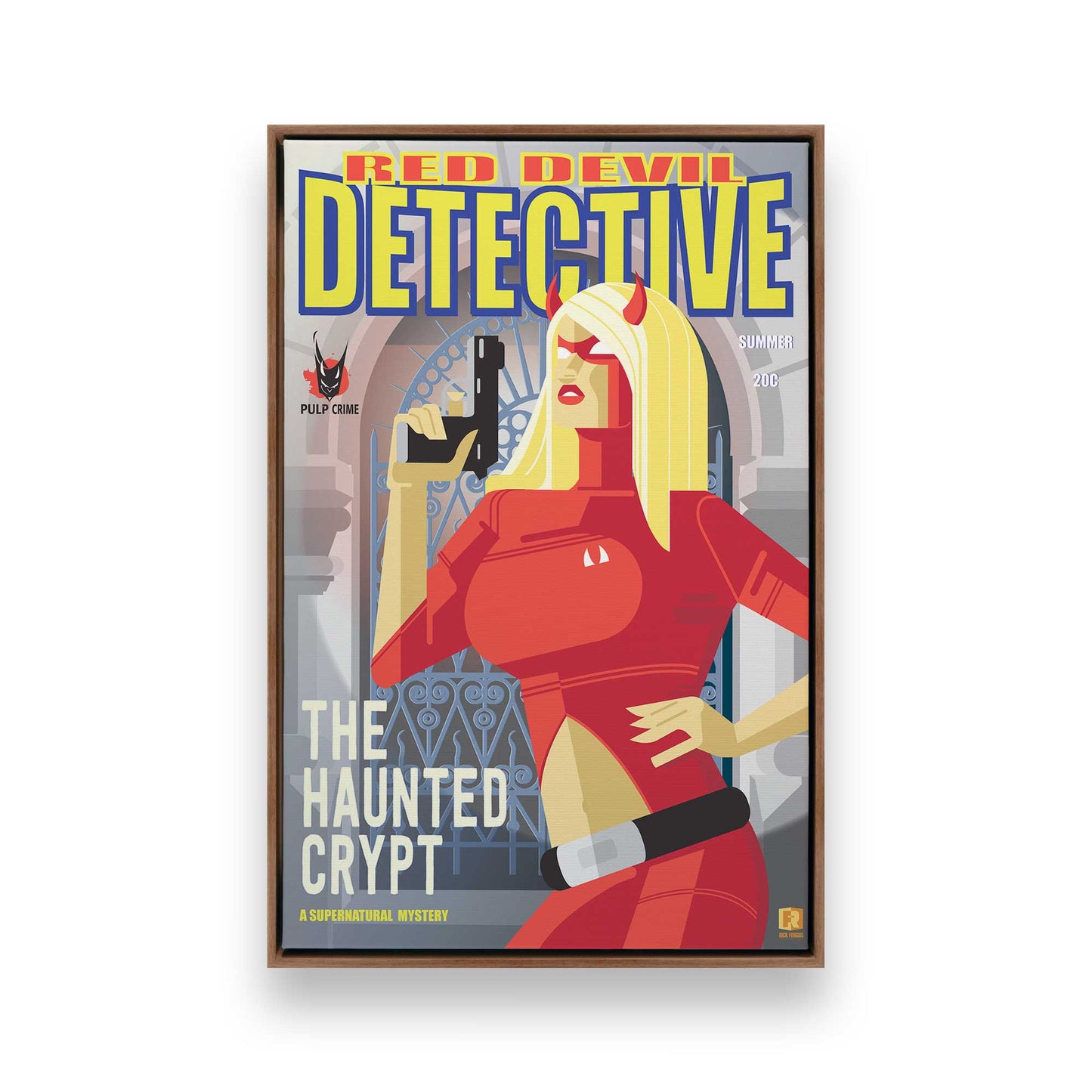 [Color:Walnut], Picture of art in a Walnut frame