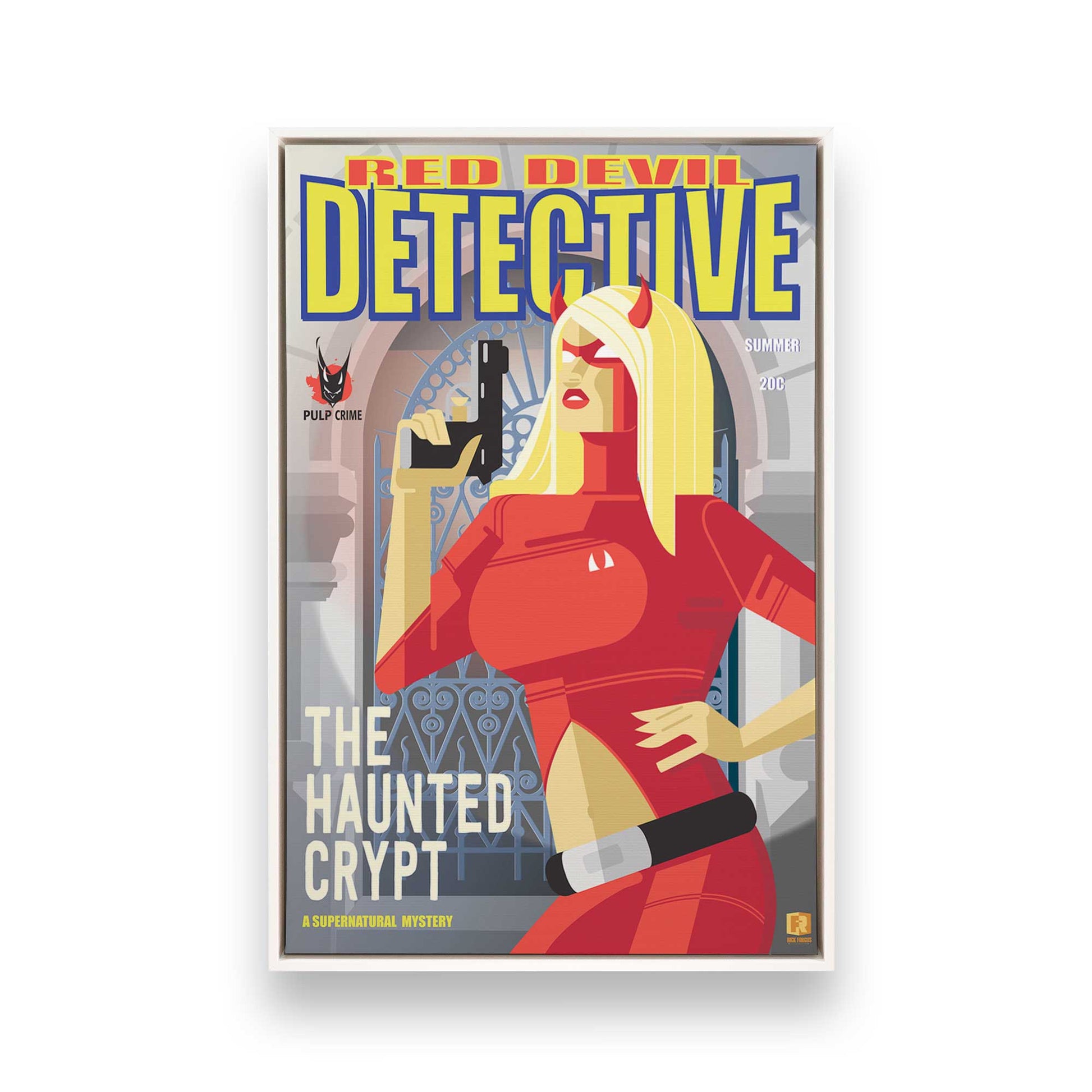 [Color:Opaque White], Picture of art in a White frame