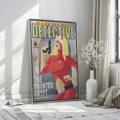 [Color:Espresso], Picture of art in a Espresso frame at an angle