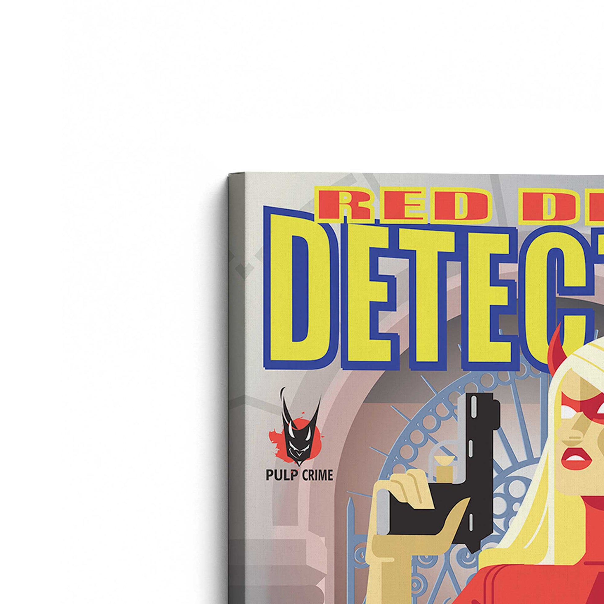 [Color:Stretched Canvas], Picture of the corner of the art