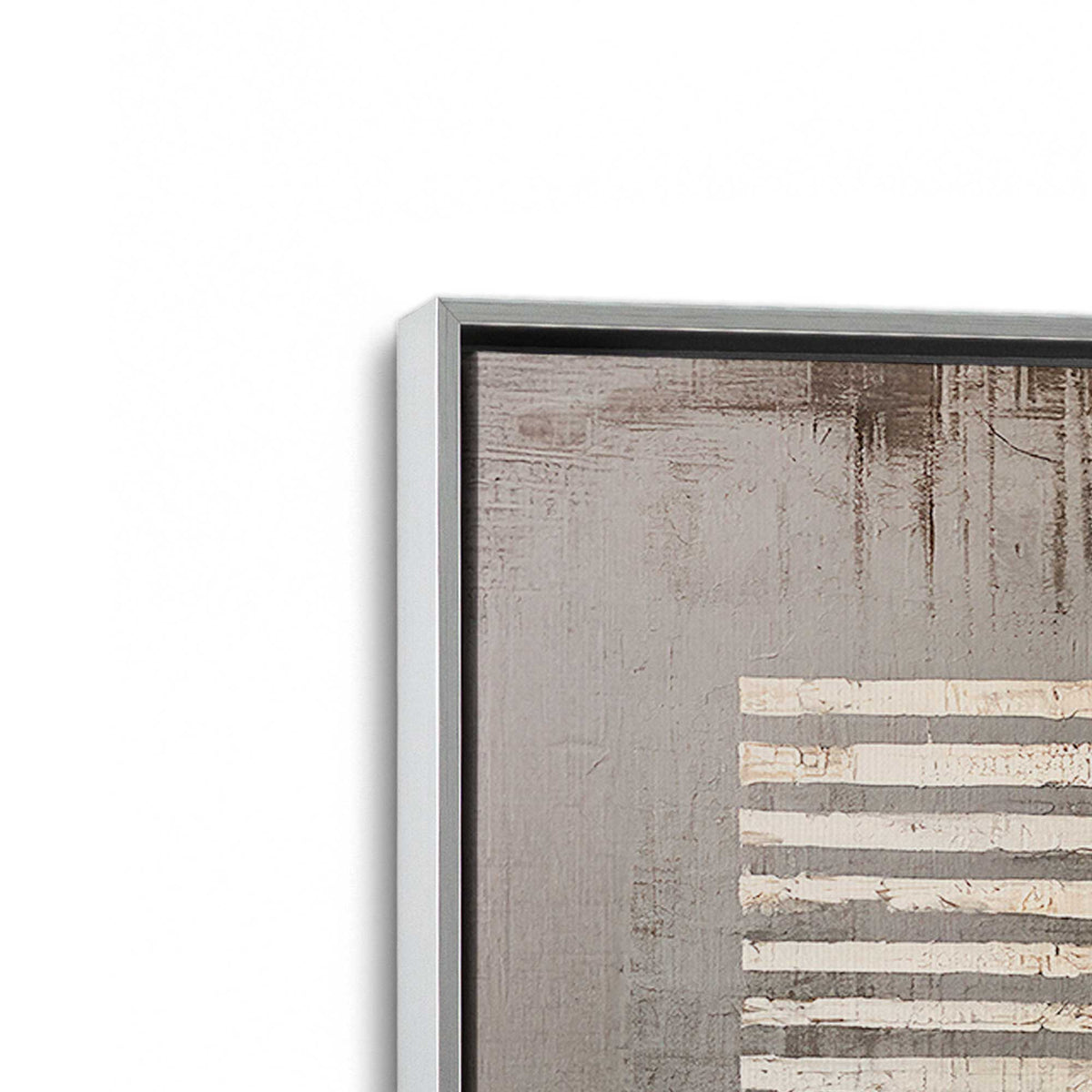 [Color:Polished Chrome], Picture of art in a Polished Chrome frame at an angle
