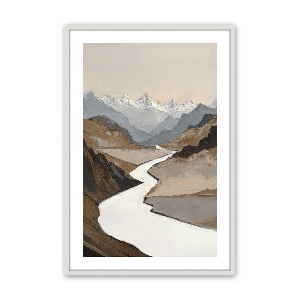 [Color:Opaque White], Picture of art in an Opaque White frame