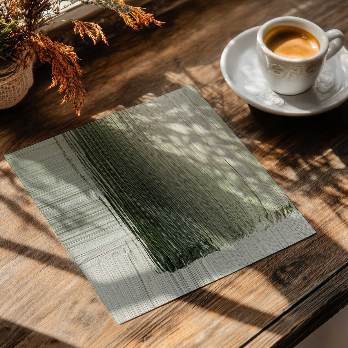 Green Fade III Paper Print