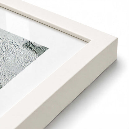 [Color:Opaque White], Picture of art in a Opaque White frame at an angle
