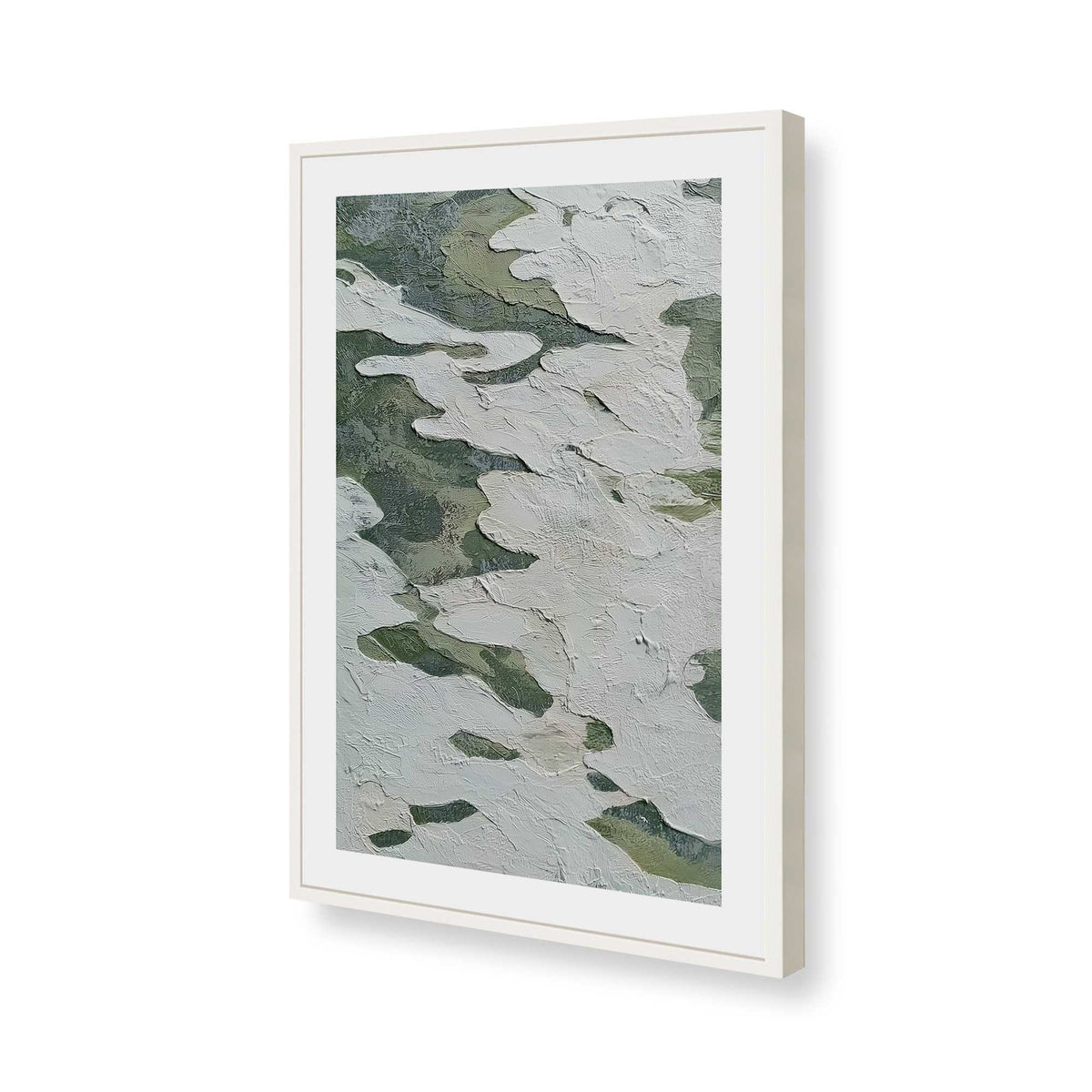 [Color:Opaque White], Picture of art in a Opaque White frame of the corner