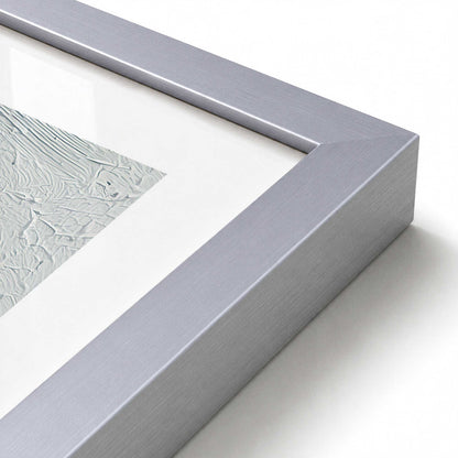 [Color:Polished Chrome], Picture of art in a Polished Chrome frame at an angle