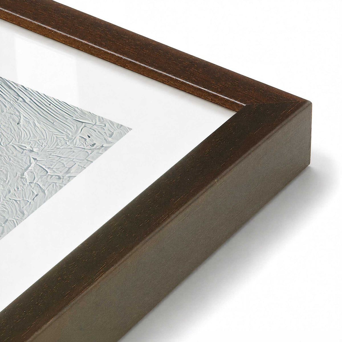 [Color:Belvinder Brown], Picture of art in a Belvinder Brown frame at an angle