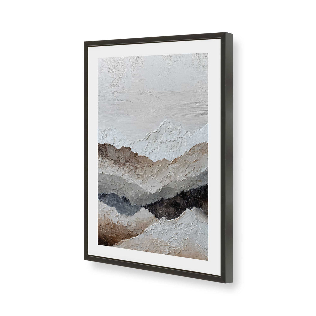 [Color:Satin Black], Picture of art in a Satin Black frame of the corner