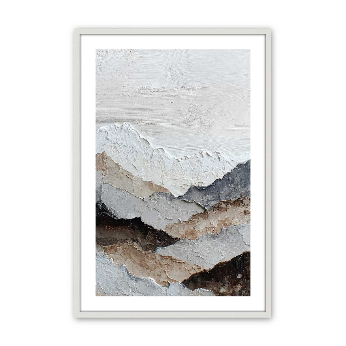 [Color:Opaque White], Picture of art in an Opaque White frame
