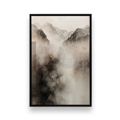 [Color:Satin Black], Picture of art in a Satin Black frame