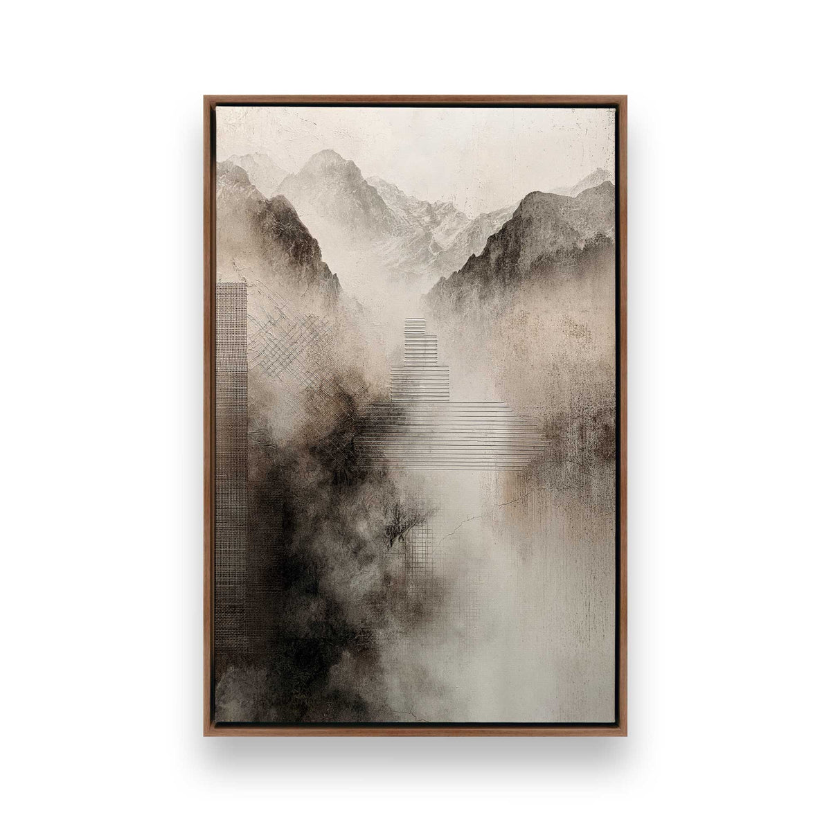 [Color:Walnut], Picture of art in a Walnut frame