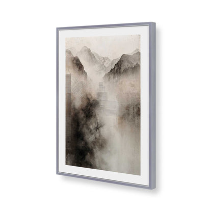 [Color:Polished Chrome], Picture of art in a Polished Chrome frame of the corner