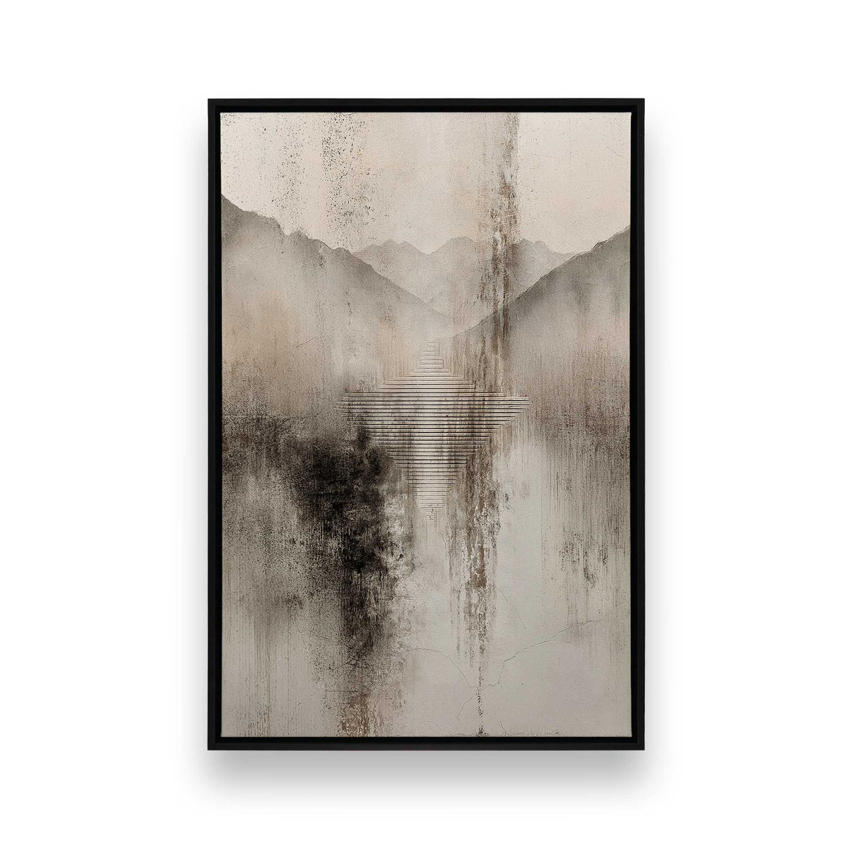 [Color:Satin Black], Picture of art in a Satin Black frame