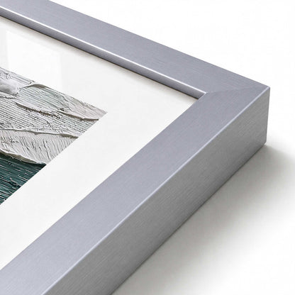 [Color:Polished Chrome], Picture of art in a Polished Chrome frame at an angle