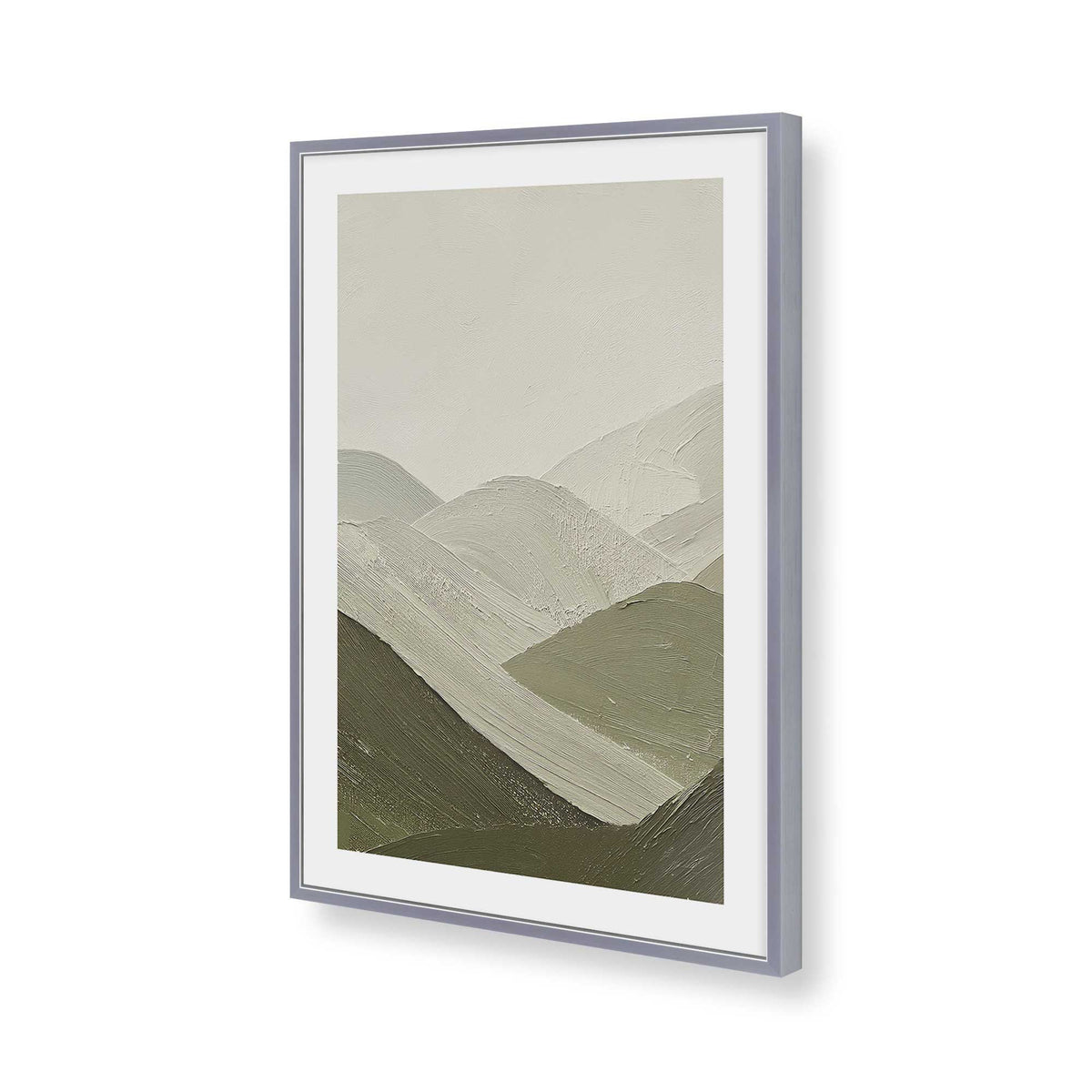 [Color:Polished Chrome], Picture of art in a Polished Chrome frame of the corner