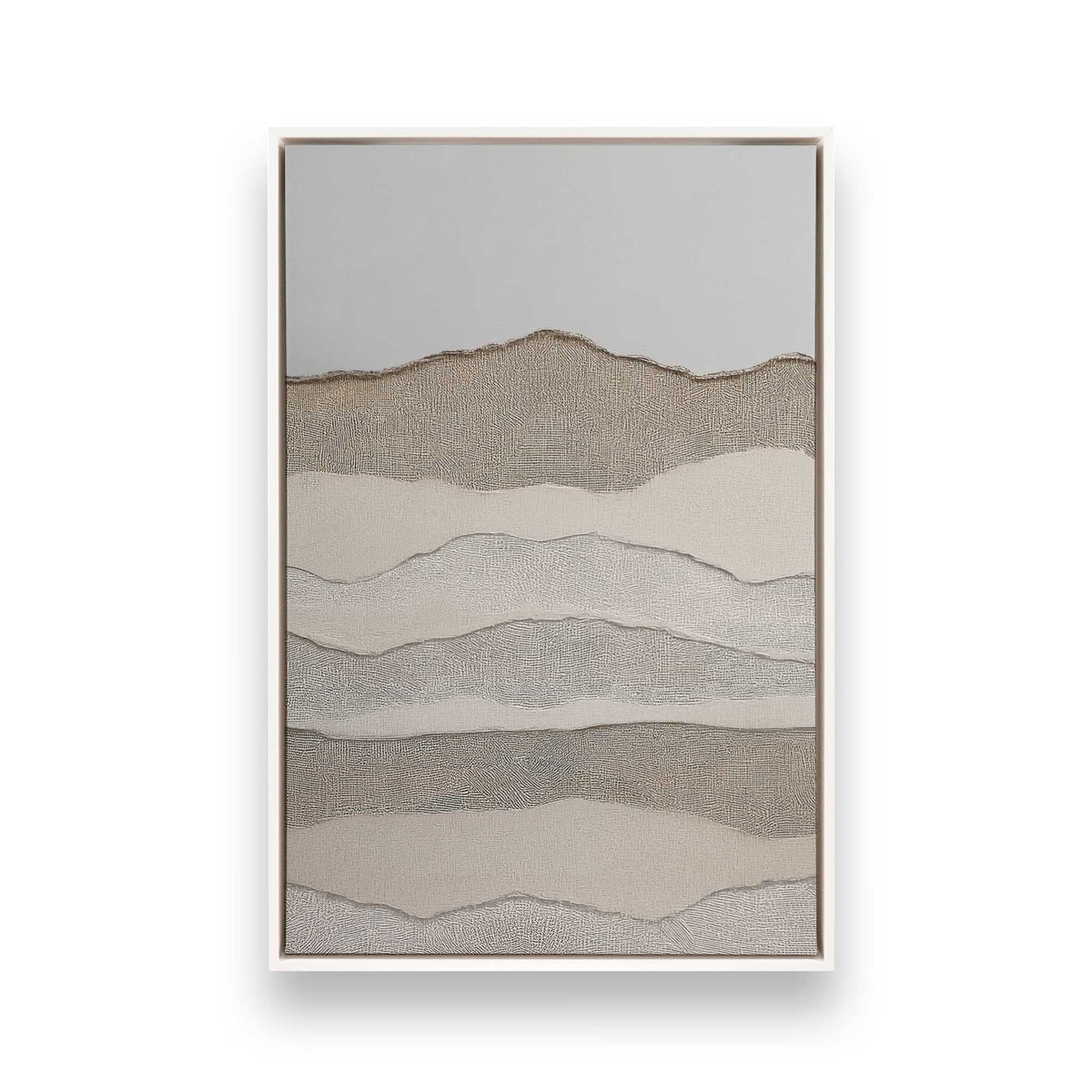 [Color:Opaque White], Picture of art in a White frame