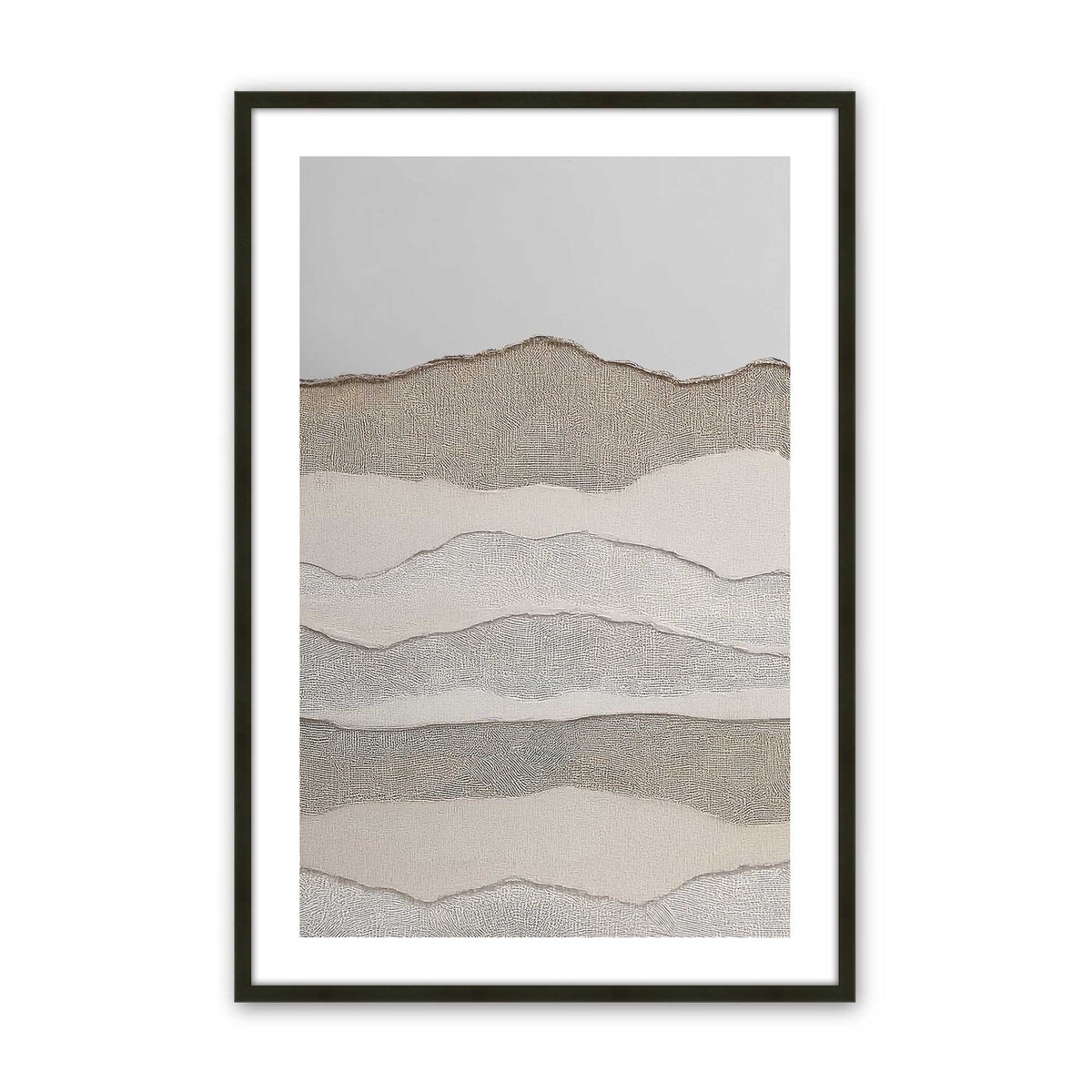[Color:Satin Black], Picture of art in a Satin Black frame