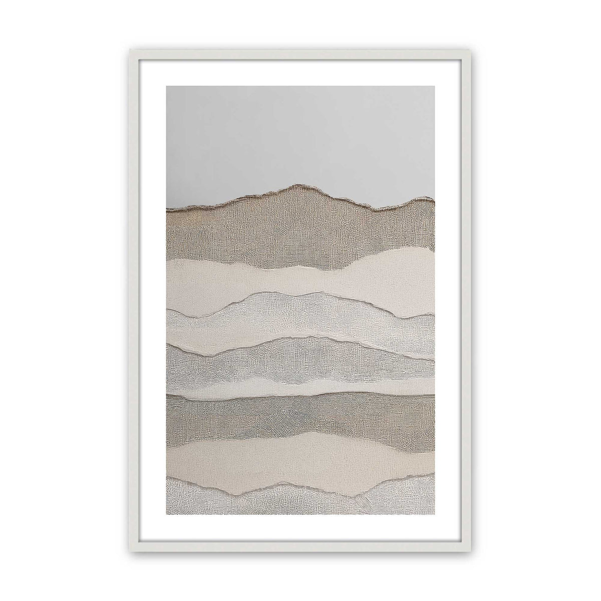 [Color:Opaque White], Picture of art in an Opaque White frame