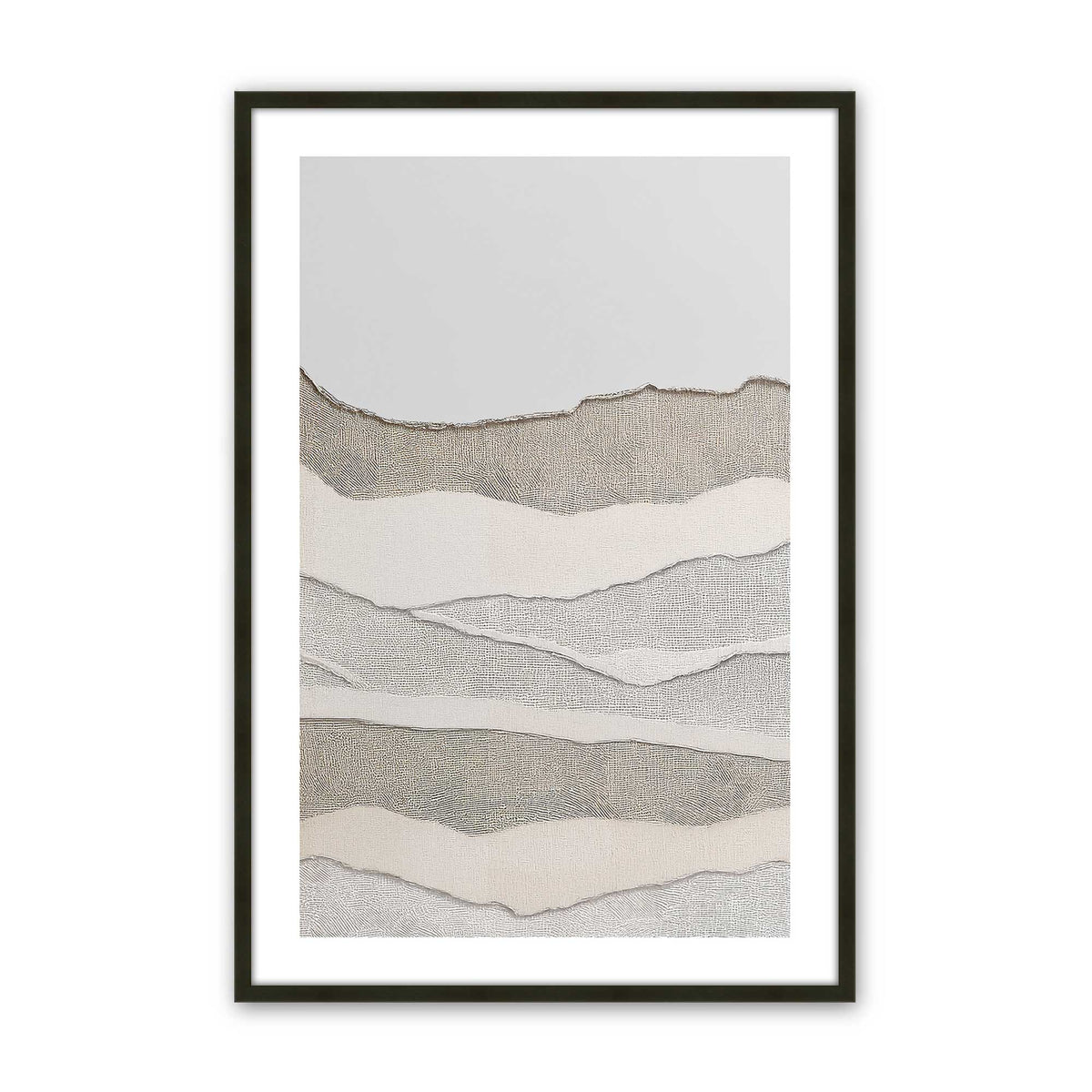 [Color:Satin Black], Picture of art in a Satin Black frame