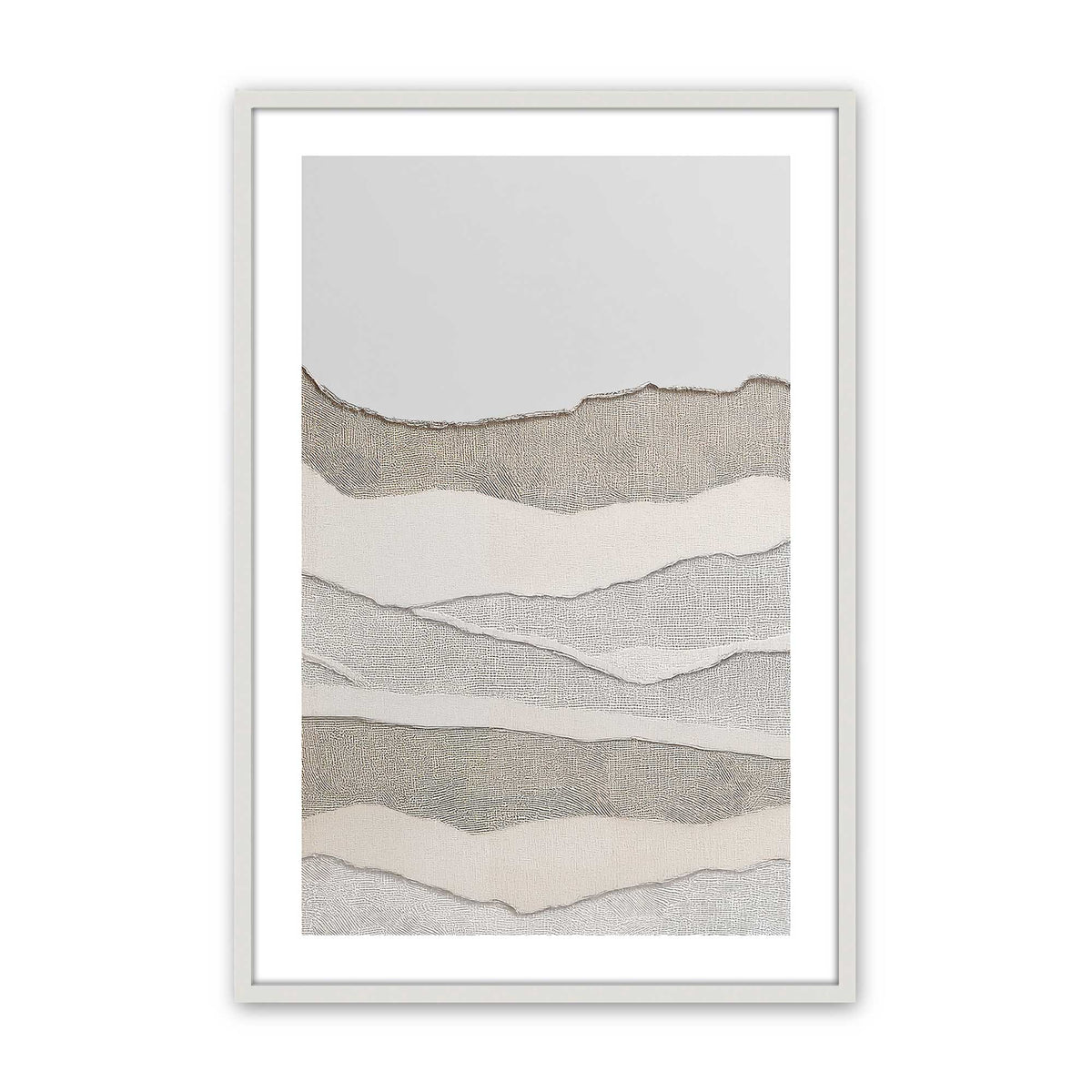 [Color:Opaque White], Picture of art in an Opaque White frame
