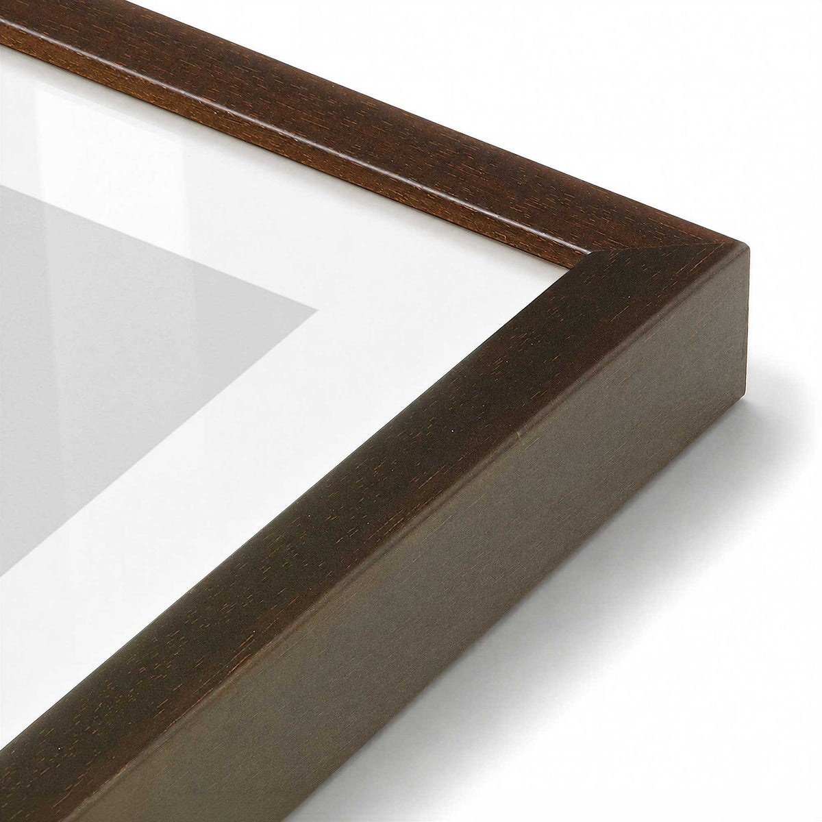 [Color:Belvinder Brown], Picture of art in a Belvinder Brown frame at an angle