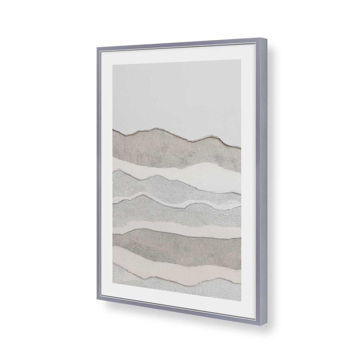 [Color:Polished Chrome], Picture of art in a Polished Chrome frame of the corner
