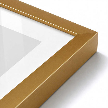 [Color:Polished Gold], Picture of art in a Polished Gold frame at an angle