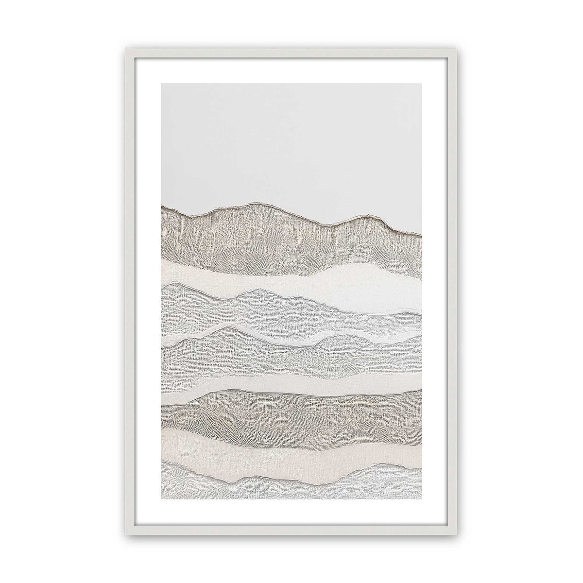 [Color:Opaque White], Picture of art in a Opaque White frame
