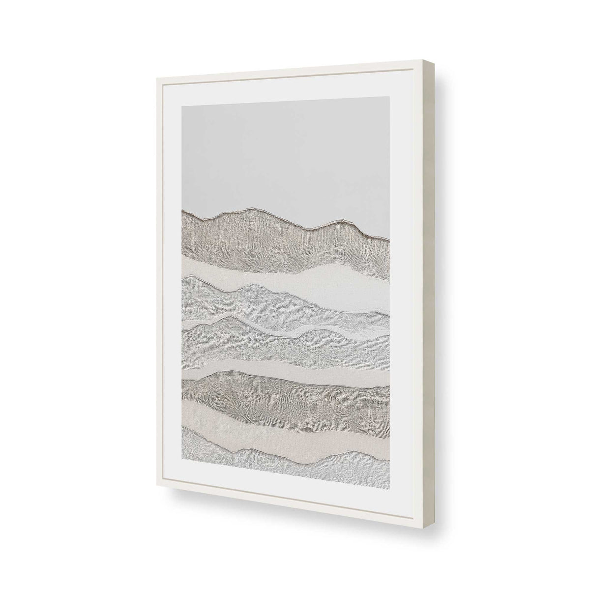 [Color:Opaque White], Picture of art in a Opaque White frame of the corner