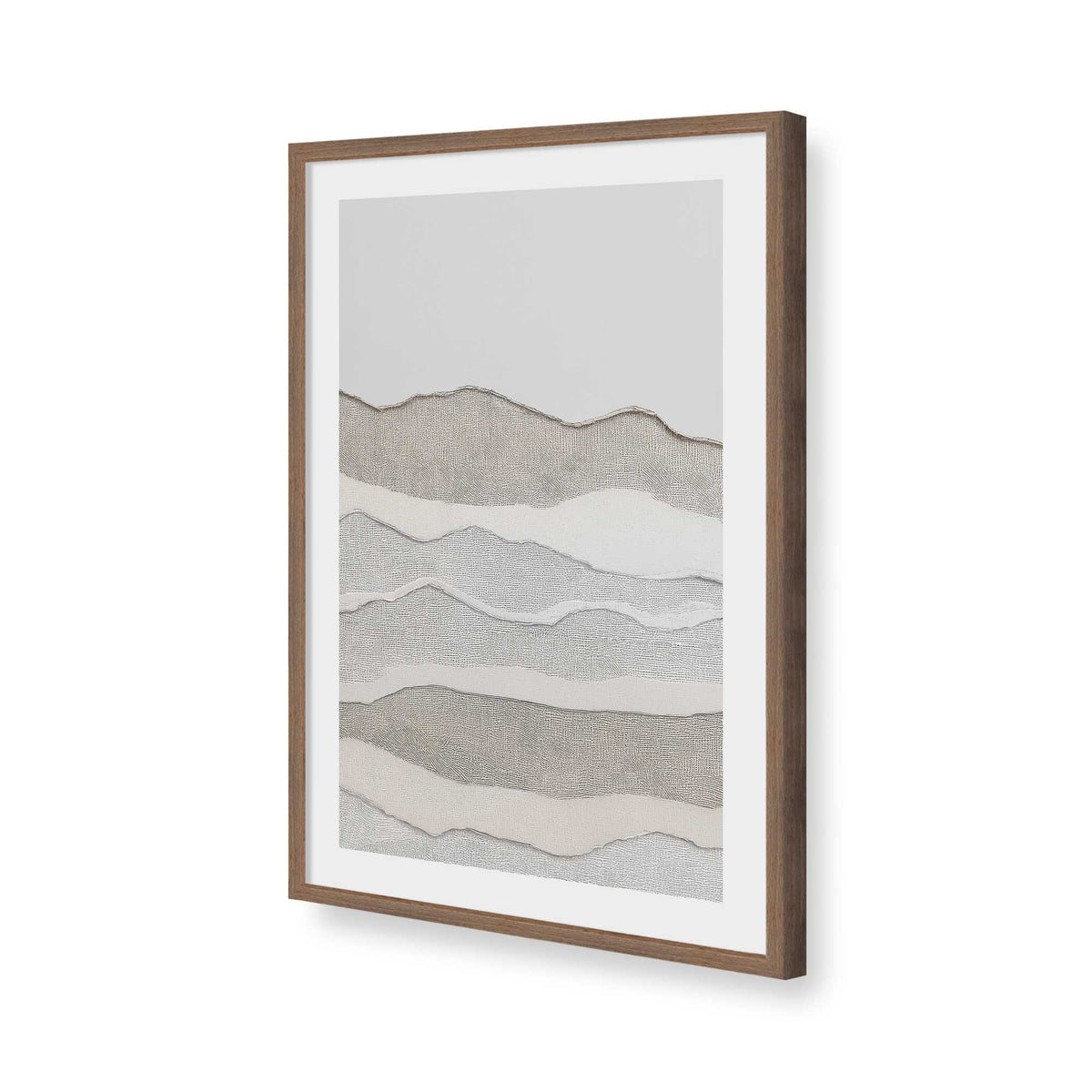 [Color:Walnut], Picture of art in a Walnut frame of the corner