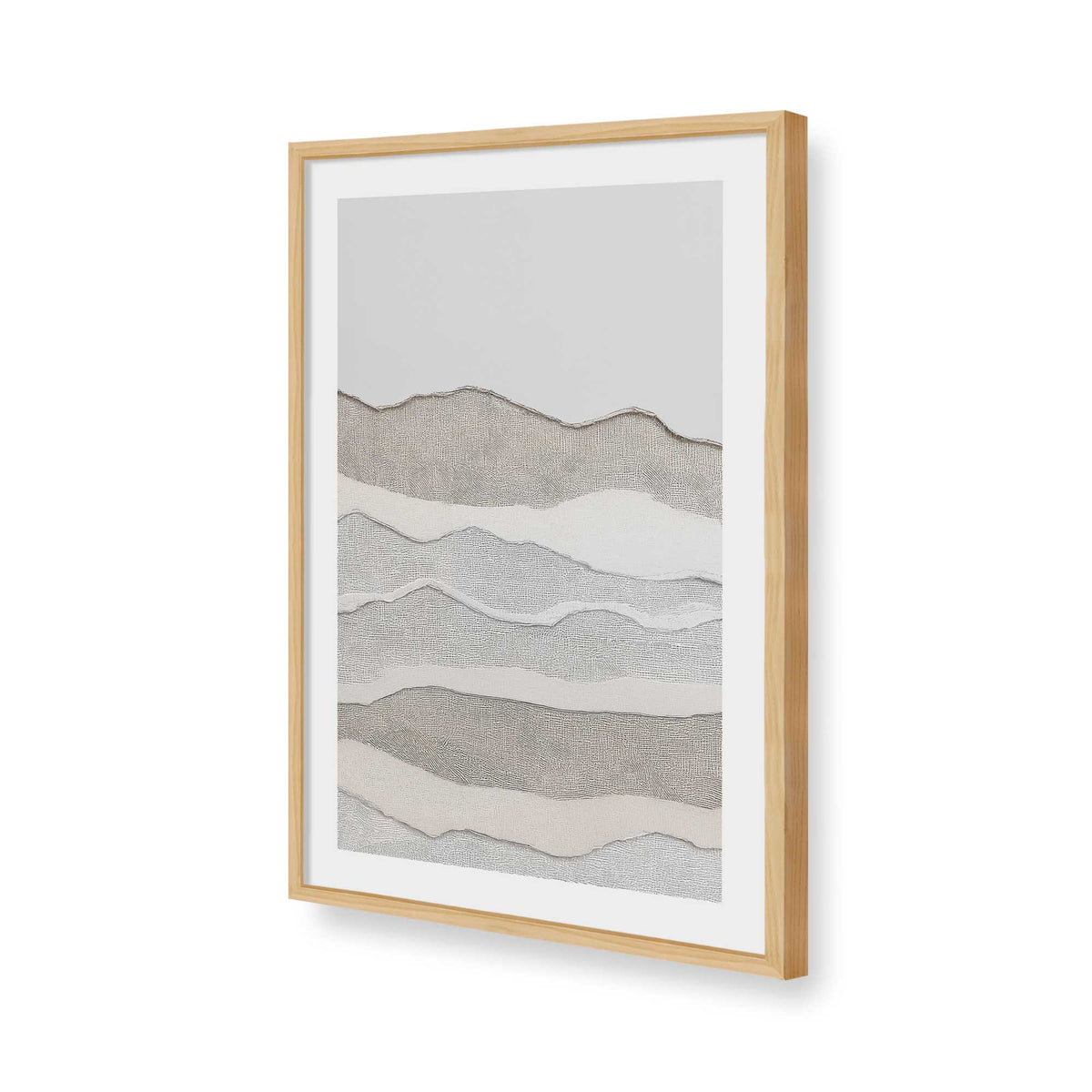 [Color:American Maple], Picture of art in a American Maple frame of the corner