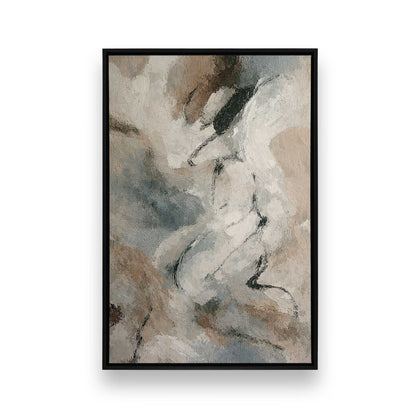 [Color:Satin Black], Picture of art in a Satin Black frame