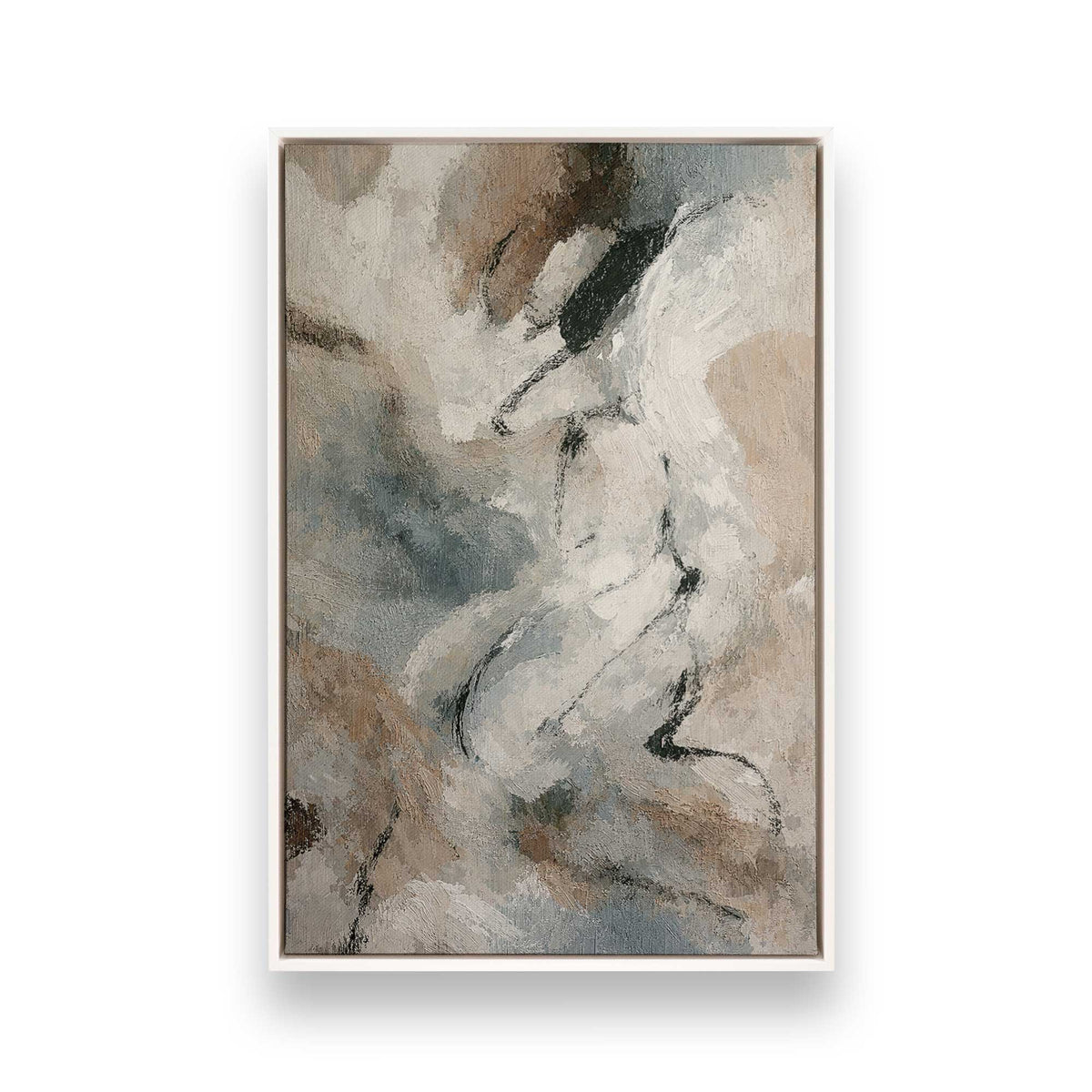 [Color:Opaque White], Picture of art in a White frame