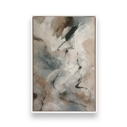 [Color:Opaque White], Picture of art in a White frame