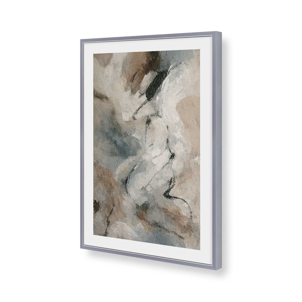 [Color:Polished Chrome], Picture of art in a Polished Chrome frame of the corner