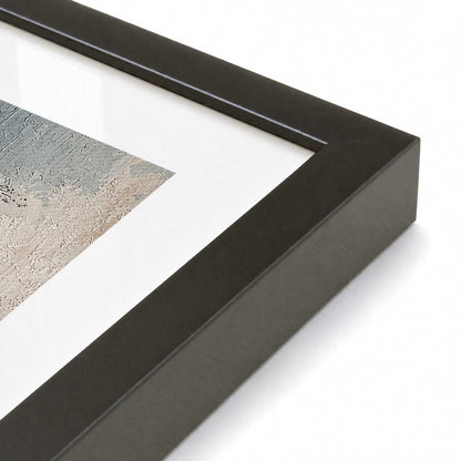 [Color:Satin Black], Picture of art in a Satin Black frame at an angle