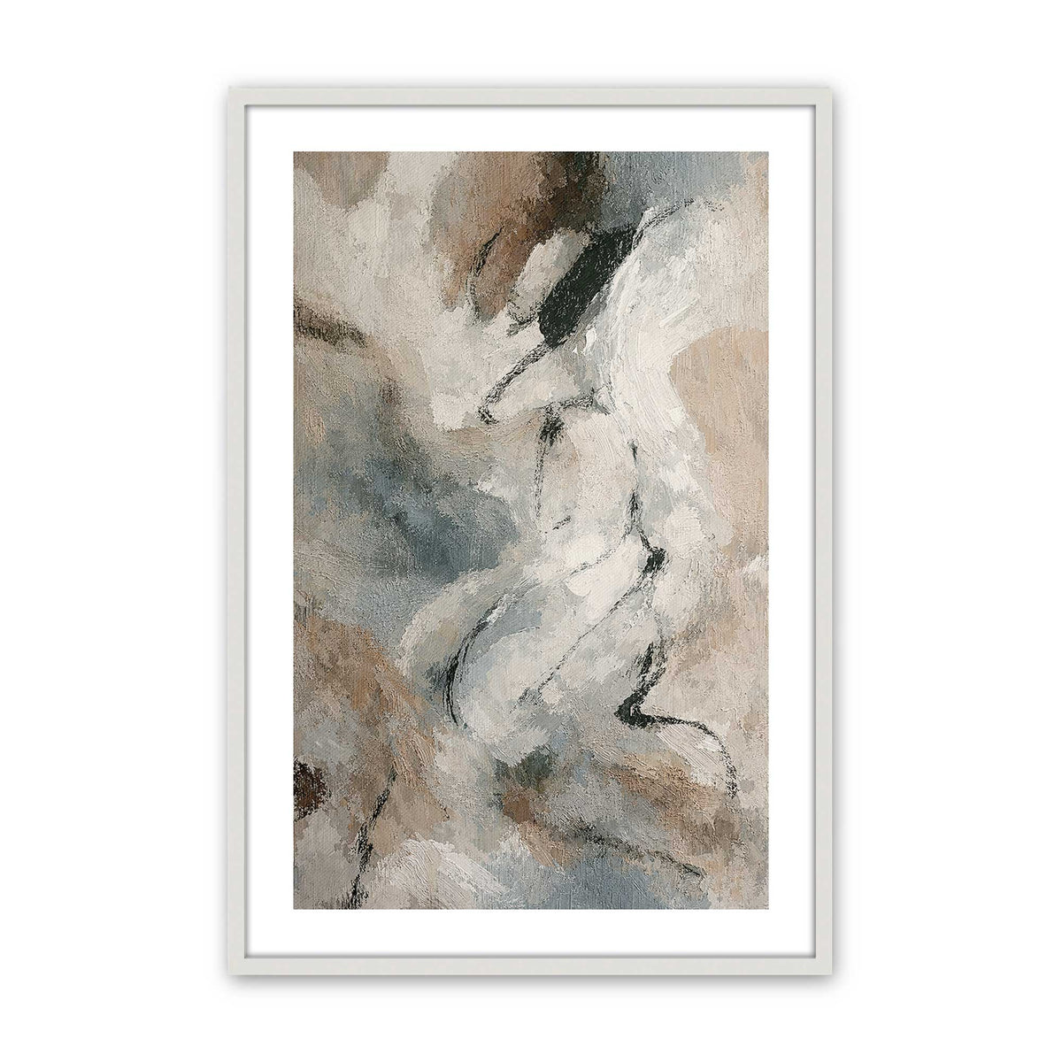 [Color:Opaque White], Picture of art in a Opaque White frame