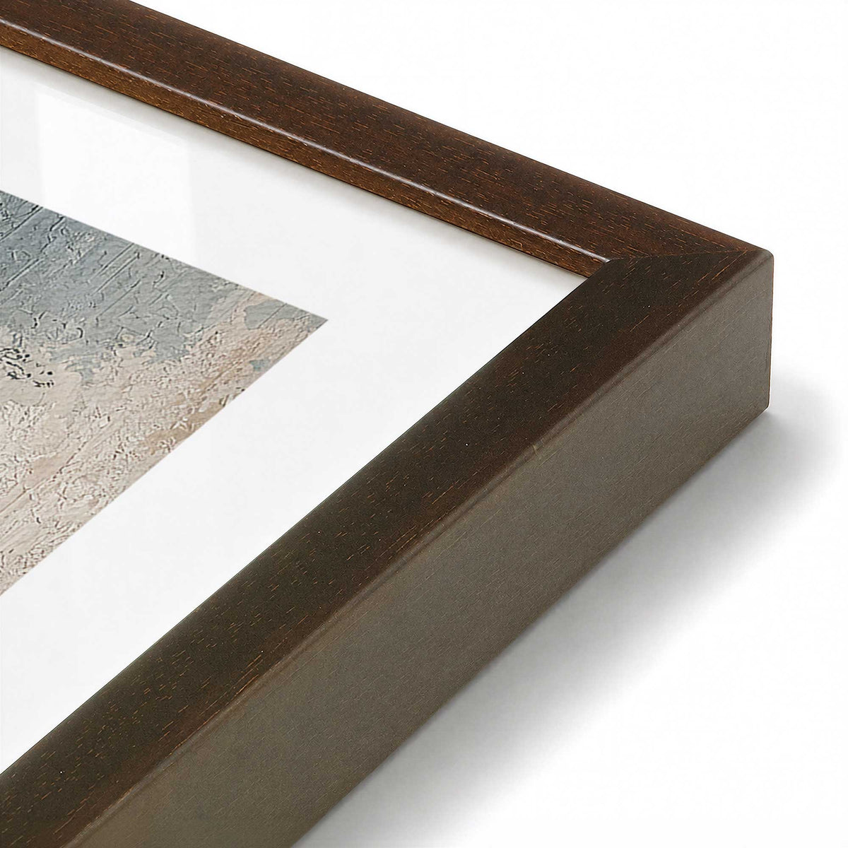 [Color:Belvinder Brown], Picture of art in a Belvinder Brown frame at an angle
