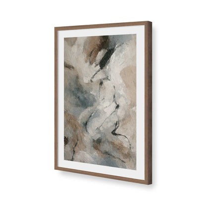 [Color:Walnut], Picture of art in a Walnut frame of the corner
