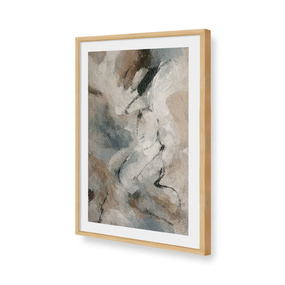 [Color:American Maple], Picture of art in a American Maple frame of the corner