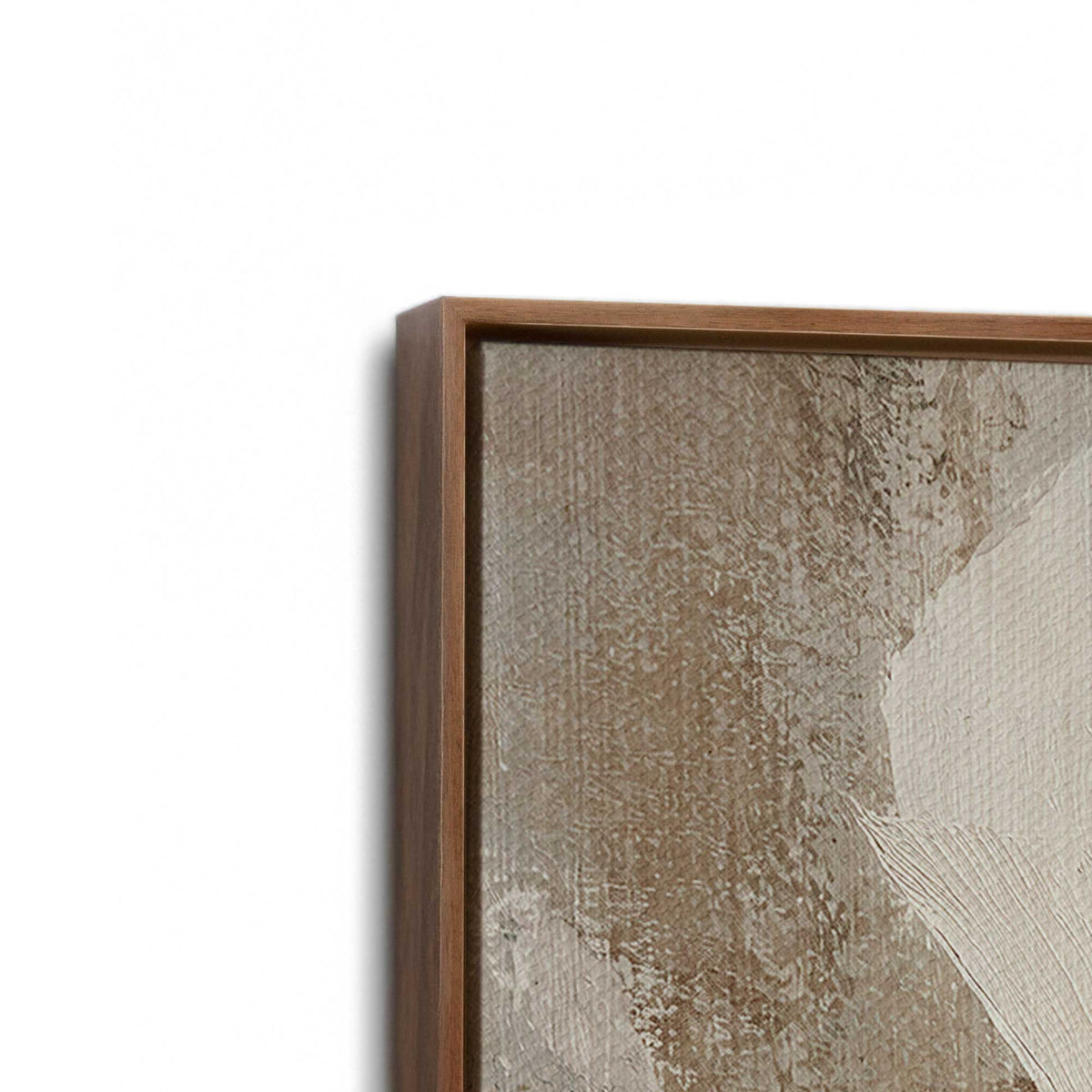 [Color:Walnut], Picture of art in a Walnut frame at an angle