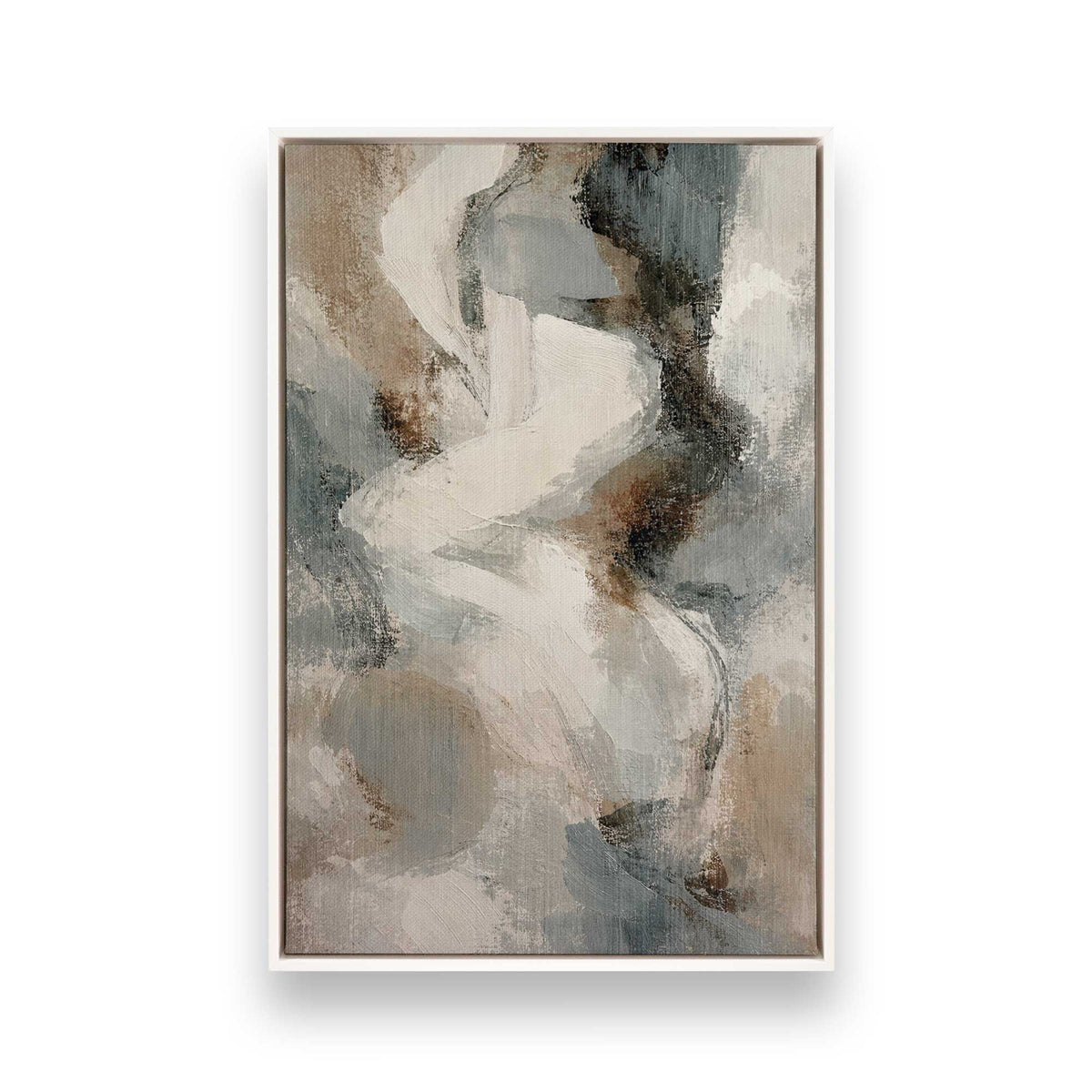 [Color:Opaque White], Picture of art in a White frame