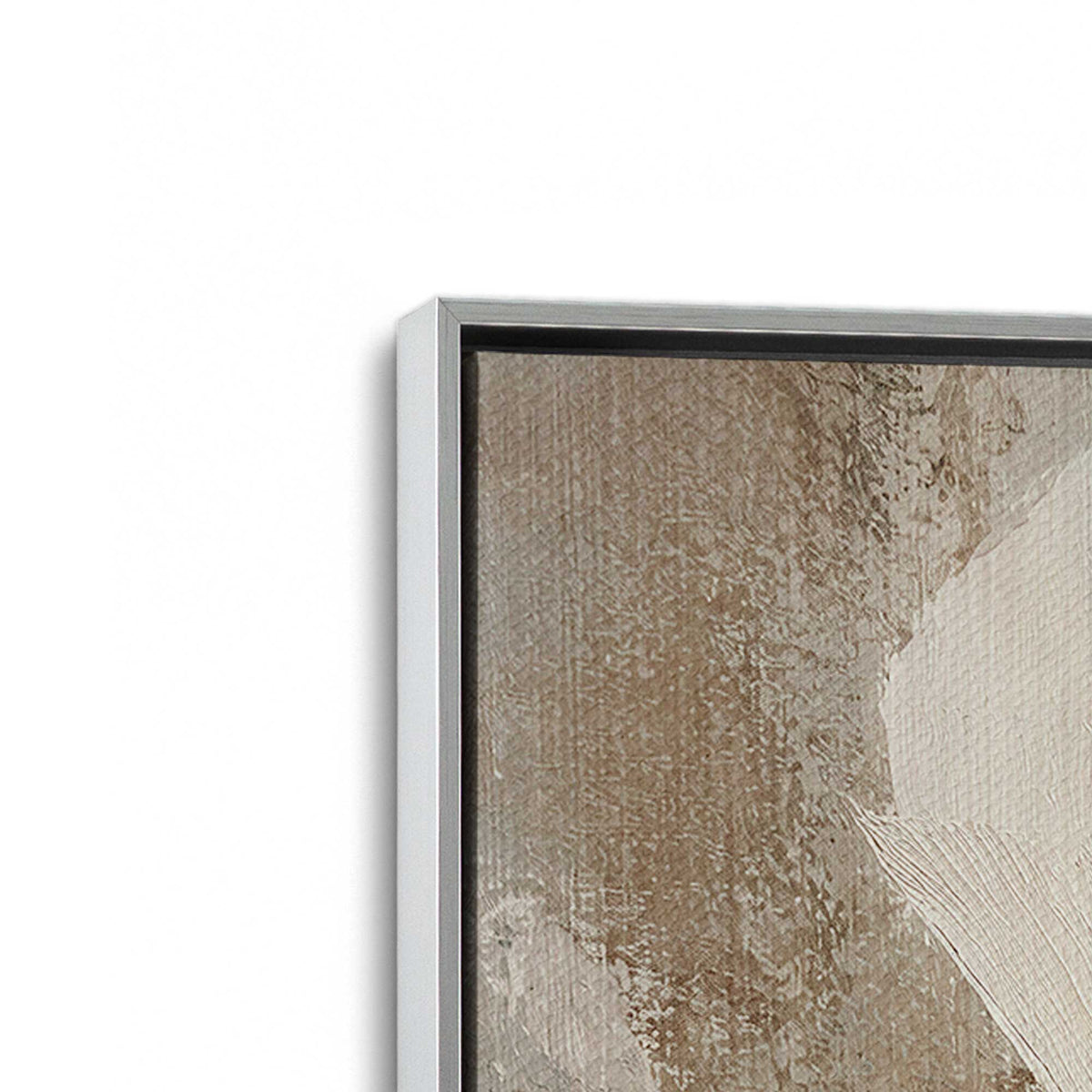 [Color:Polished Chrome], Picture of art in a Polished Chrome frame at an angle
