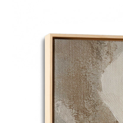 [Color:American Maple], Picture of art in a American Maple frame at an angle