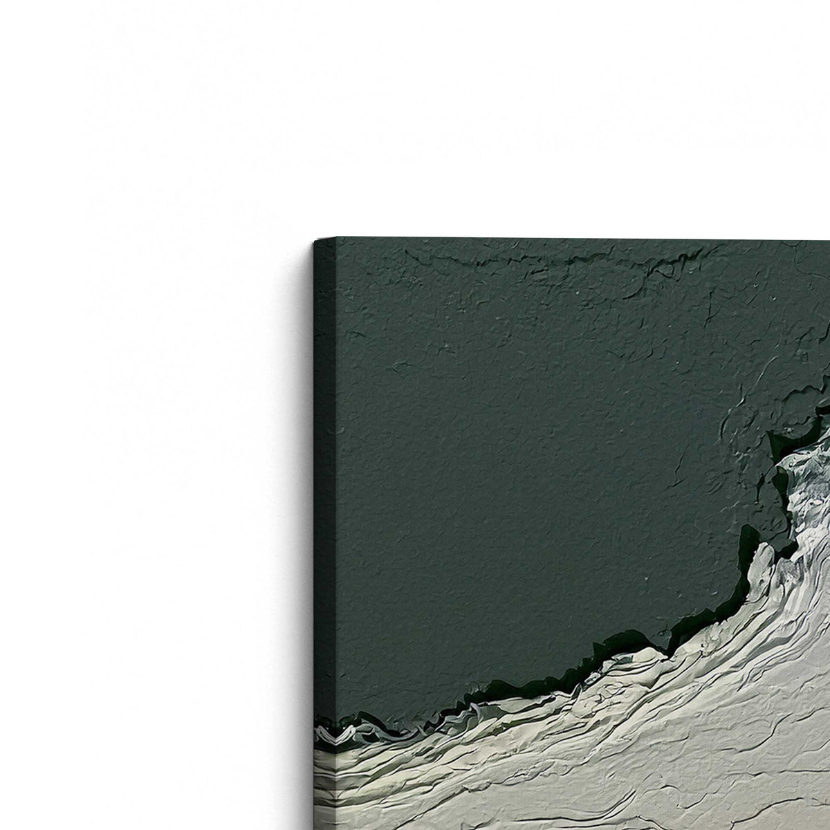 [Color:Stretched Canvas], Picture of the corner of the art