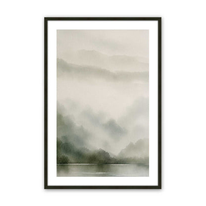 [Color:Satin Black], Picture of art in a Satin Black frame