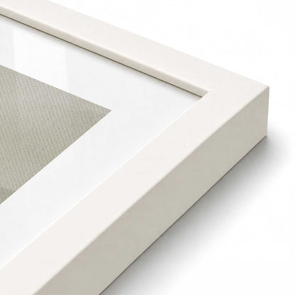 [Color:Opaque White], Picture of art in a Opaque White frame at an angle