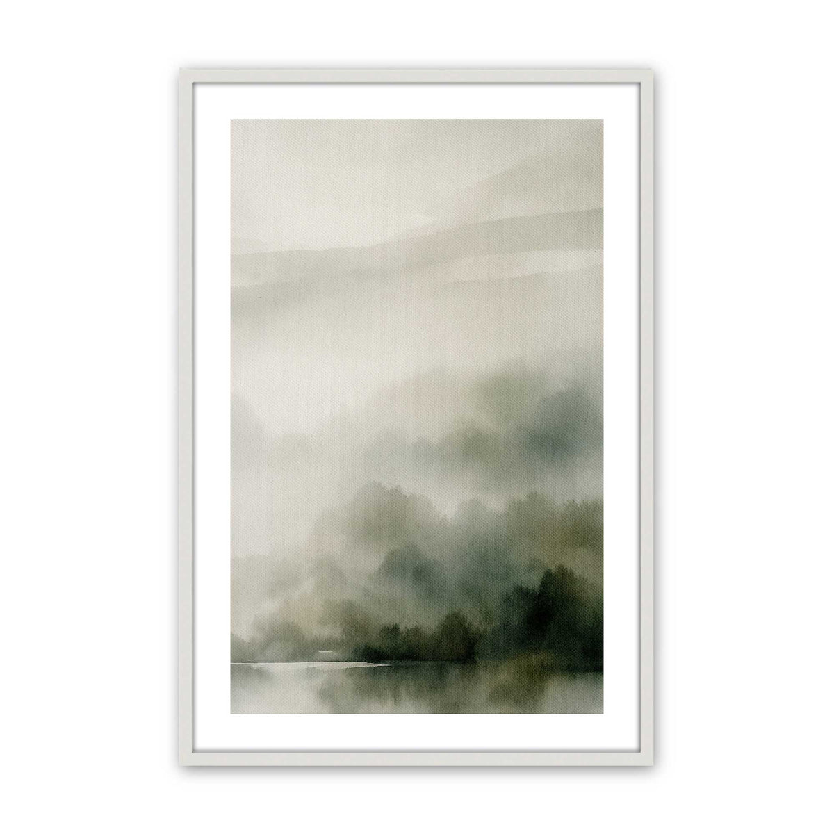 [Color:Opaque White], Picture of art in a Opaque White frame