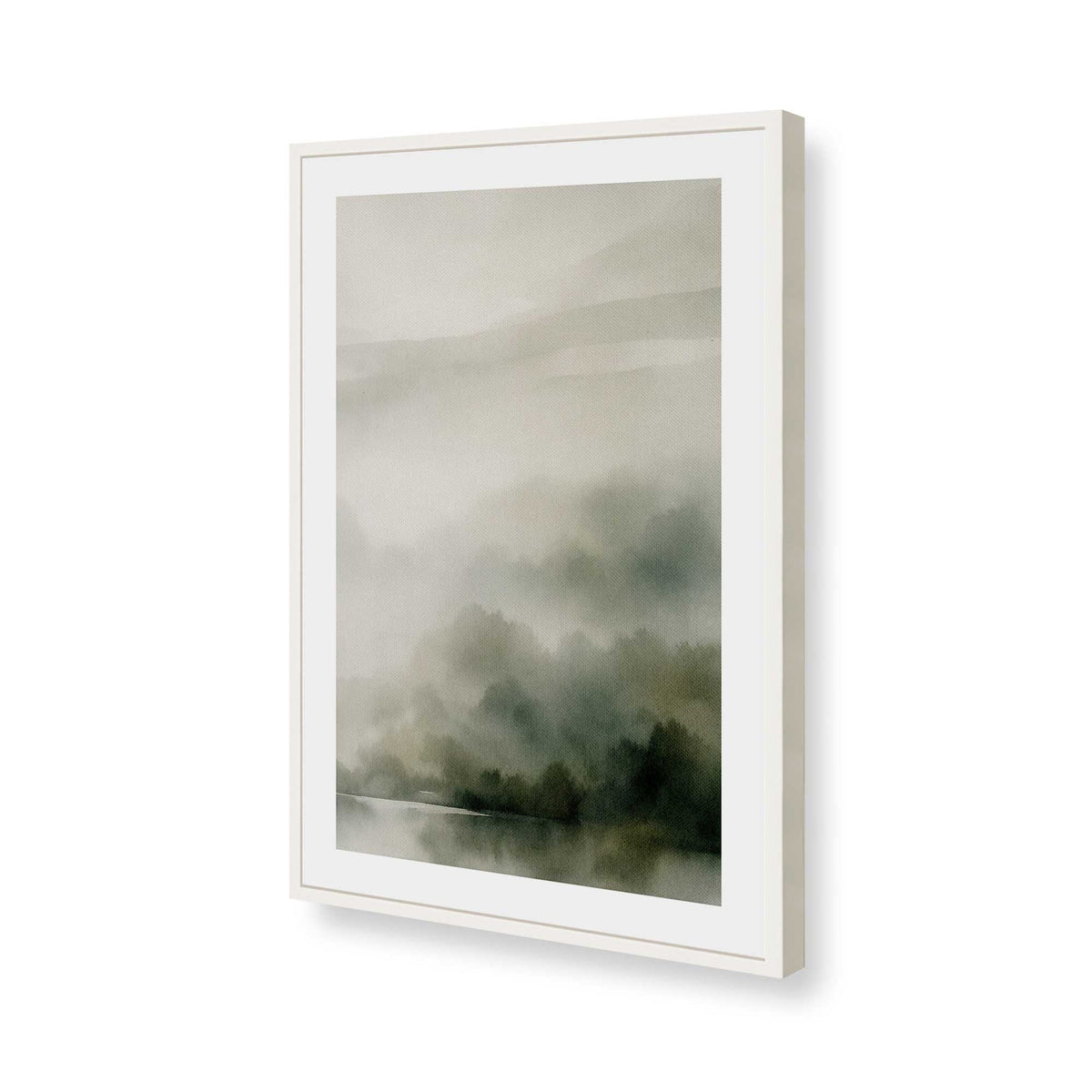 [Color:Opaque White], Picture of art in a Opaque White frame of the corner